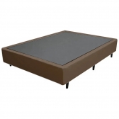 Base Box Casal Universal - Veludo Marrom
