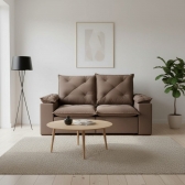 Sofá Retrátil e Reclinável Grécia com Pillow Top - Marrom