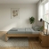 Cama de Casal Moderni 1,51m Amêndoa Off White