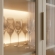 Cristaleira Palma 2 Portas com Vidro com LED