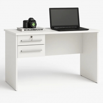 Mesa de Computador Byte 2 Gavetas com Chave e Telescópicas