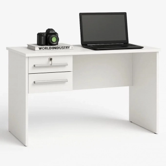 Mesa de Computador Byte 2 Gavetas com Chave e Telescópicas