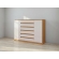 Cômoda 2 Portas 7 Gavetas Bari 1,73m Amêndoa/Off White