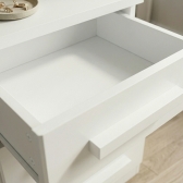 Mesa de Cabeceira 3 Gavetas Baião Branco