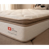 Colchão Casal de Molas Ensacadas com Pillow Top York - Bege