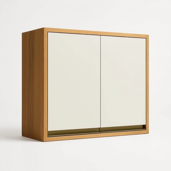 Cozinha Andira 3 Peças Paneleiro e Aéreos Amêndoa/Off White