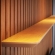 Painel Ripado Trevo com prateleira com led Trevo - Nature