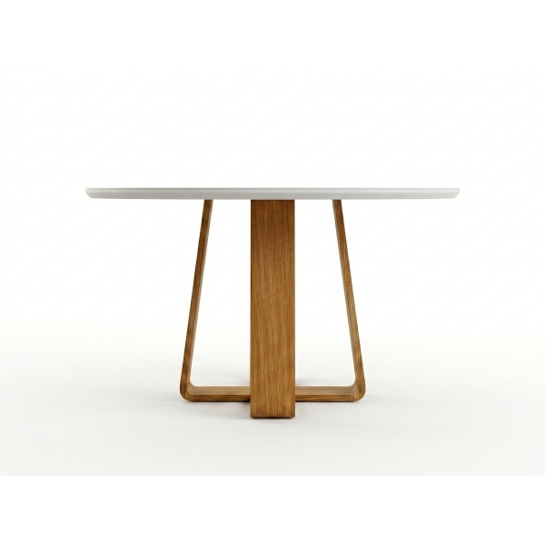 Mesa de Jantar Redonda Topázio 110cm Cinamomo