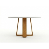 Mesa de Jantar Redonda Topázio 110cm Cinamomo
