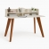 Escrivaninha Kiwi 1.20m com Nichos Organizadores 100% MDF - Off White/Cedro