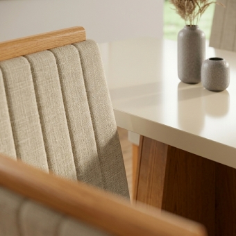 Conjunto Mesa Porto 120x80 Off White 4 Cad