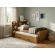 Cama Solteiro Denver Plus com Auxiliar e 2 Gavetas - Cinamomo
