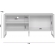 Rack Leon 1.40m MDF/MDP Porta Frisada para TV até 55 - Nature/Off White