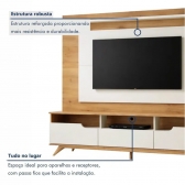Estante Home Status 2.00m TV até 60 polegadas - Cinamomo/Off White