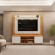 Home Oliver com LED 1,92m Cedro/Bali e Citrino