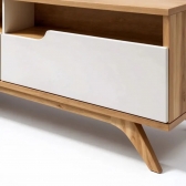 Estante Home Status 2.00m TV até 60 polegadas - Cinamomo/Off White