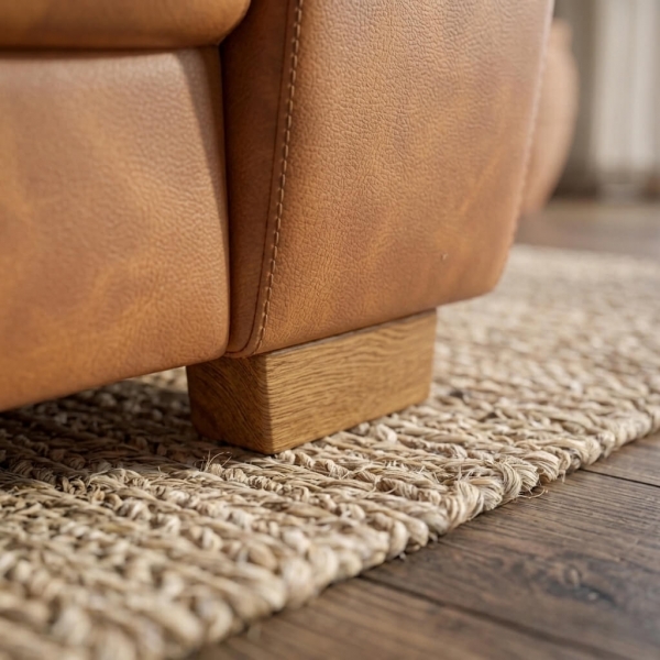 Sofá 3 Lugares Pitsburgo 2.07m Espuma D33 e Molas S - Terracota