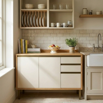 Balcão de Cozinha 1.20m 2 Portas 3 Gavetas Andira