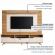 Estante Home Status 2.00m TV até 60 polegadas - Cinamomo/Off White