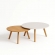 Conjunto de Mesas de Centro Gardenia - Off White/Nature