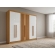Guarda-Roupa Casal Ripado Columbus 6 Portas 6 Gavetas - Cinamomo/Off White