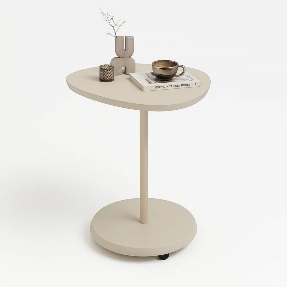 Mesa de Apoio Supreme 100% MDF com Pés Metálicos - Off White