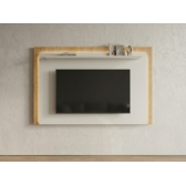Painel para TV com Iluminação LED Begonia - Off White/Nature