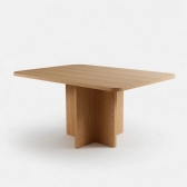 Conjunto Mesa Jantar Bosque 90x90 Nogal 4 Cadeiras