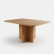 Conjunto Mesa Jantar Bosque 90x90 Nogal 4 Cadeiras