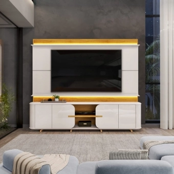 Home Theater para TV até 75 Polegadas em MDF 2.40m Jazz