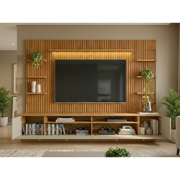 Home Catalunha 3 Peças com Módulos Laterais Natur/Off White