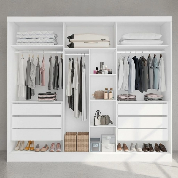 Guarda-Roupa Casal Alvorada 6 Portas e 6 Gavetas - Branco