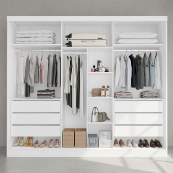 Guarda-Roupa Casal Alvorada 6 Portas e 6 Gavetas 100% MDF