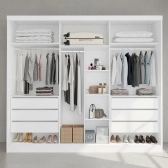 Guarda-Roupa Casal Alvorada 6 Portas e 6 Gavetas - Branco