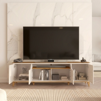 Rack para TV até 75 Polegadas em MDF 2.40m Evereste