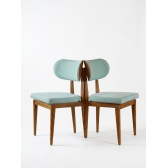 Conjunto com 2 Cadeiras em Madeira Maciça Estofadas Camelia