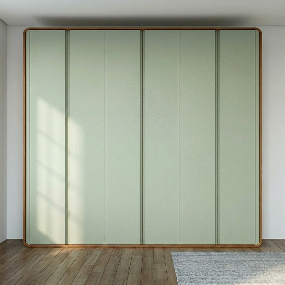 Guarda-Roupa 6 Portas Moderni 2,70m Amêndoa C.Safira