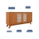Buffet Rubi 1.52m com Portas de Telinha e Design Ripado - Cinamomo