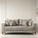 Sofá Living Évora 2,00m Bege Assento D28 Soft e Molas - Cinza