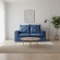 Sofá Retrátil e Reclinável Grécia com Pillow Top - Azul