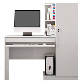 Escrivaninha Office com Armário Lateral e Chave