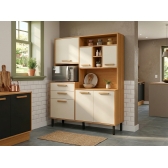 Kit Cozinha Júpiter com Corrediças Telescópicas - Cinamomo/Off White
