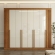 Guarda-Roupa Casal Ripado Boston 8 Portas 8 Gavetas 100% MDF - Cinamomo/Off White