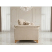 Sofá Living Firenze 2,00m Assento D28 Soft e Molas Espirais - Bege