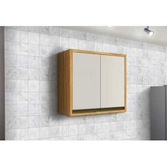Armário Aéreo de Cozinha Andira 80cm 2 Portas em MDF