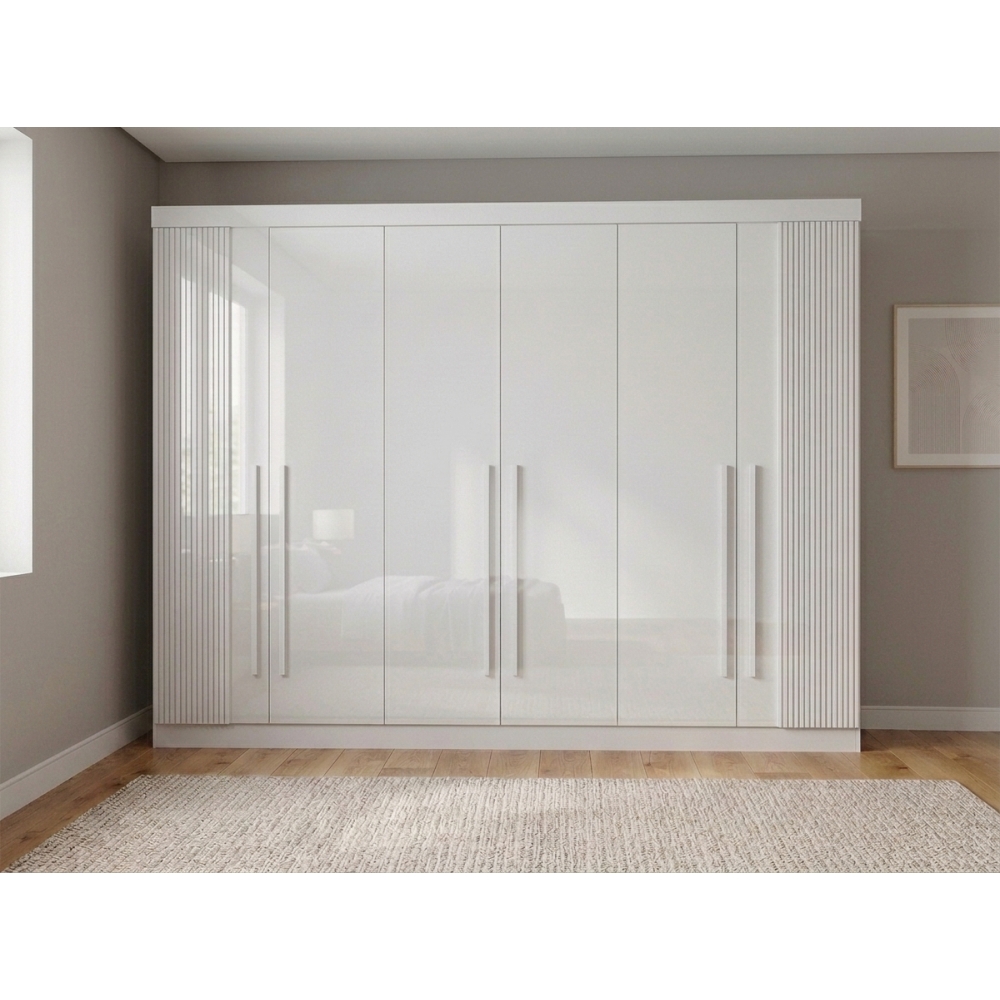 Guarda-Roupa Casal Detroit Plus 6 Portas - Branco