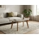 Mesa de Centro Orgânica em Formato de Feijão Retrô - Off White