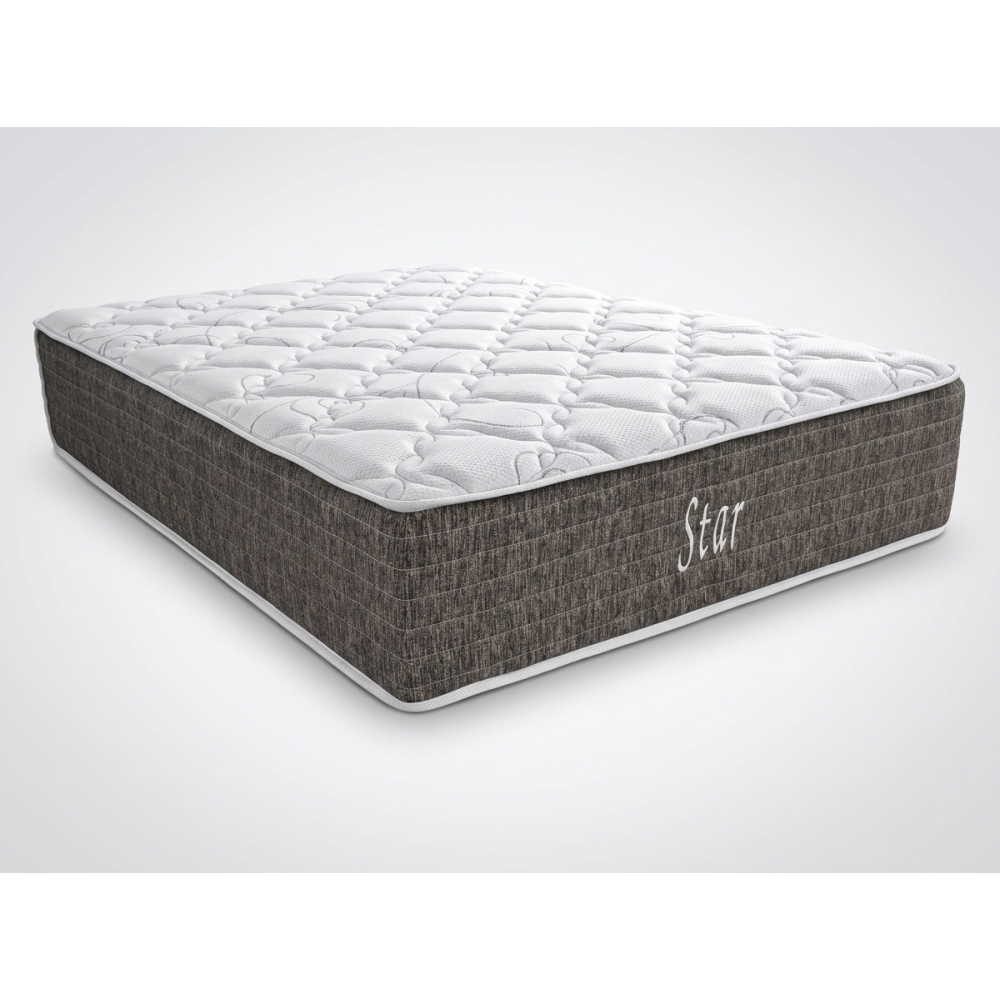 Colchão Casal de Molas Ensacadas Star Superpocket - marrom/branco