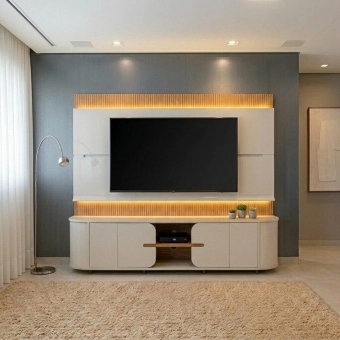 Home Theater para TV até 75 Polegadas em MDF 2.40m Jazz