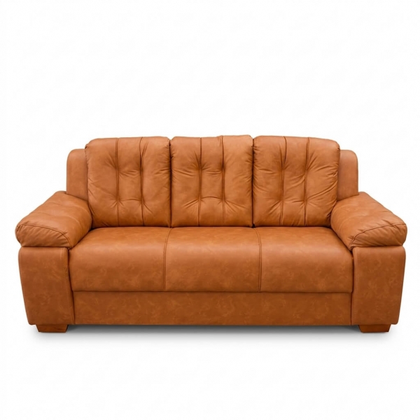 Sofá 3 Lugares Pitsburgo 2.07m Espuma D33 e Molas S - Terracota